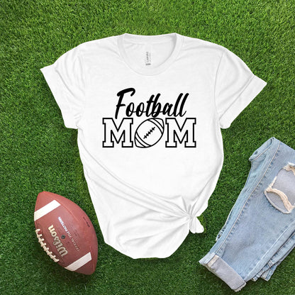 Football Mom - White T-shirt