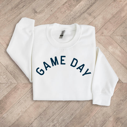 Modern Game Day - White Sweatshirt