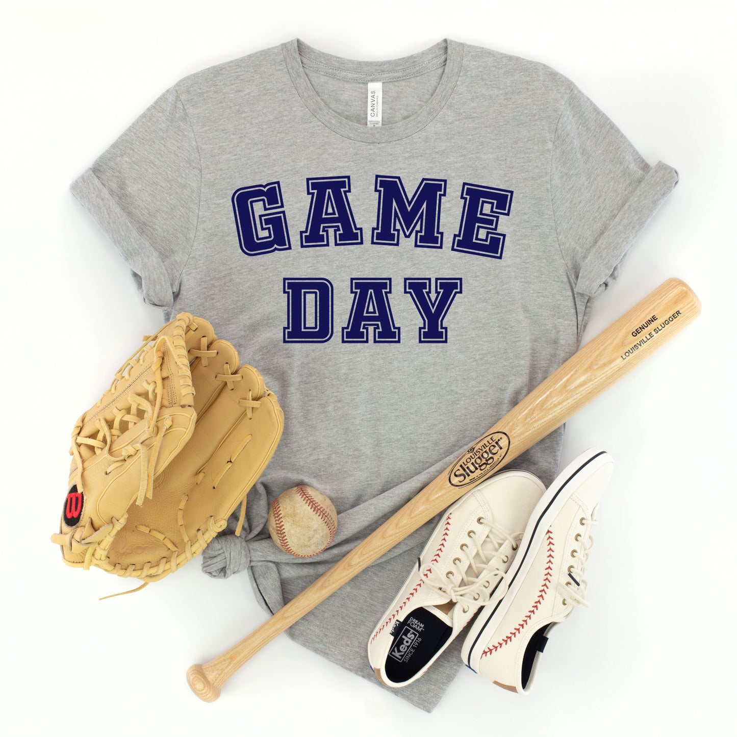 "Game Day" Heather Grey T-shirt  (Adult Only)