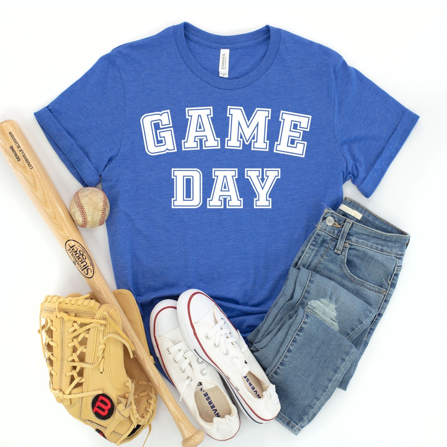 "Game Day" Heather Royal T-shirt  (Adult Only)
