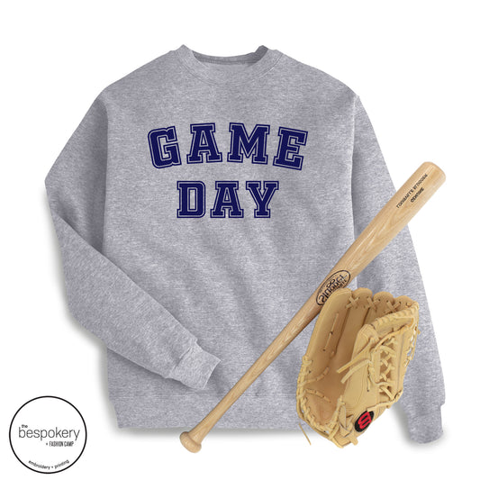 "Game Day" - Heather Grey Sweatshirt