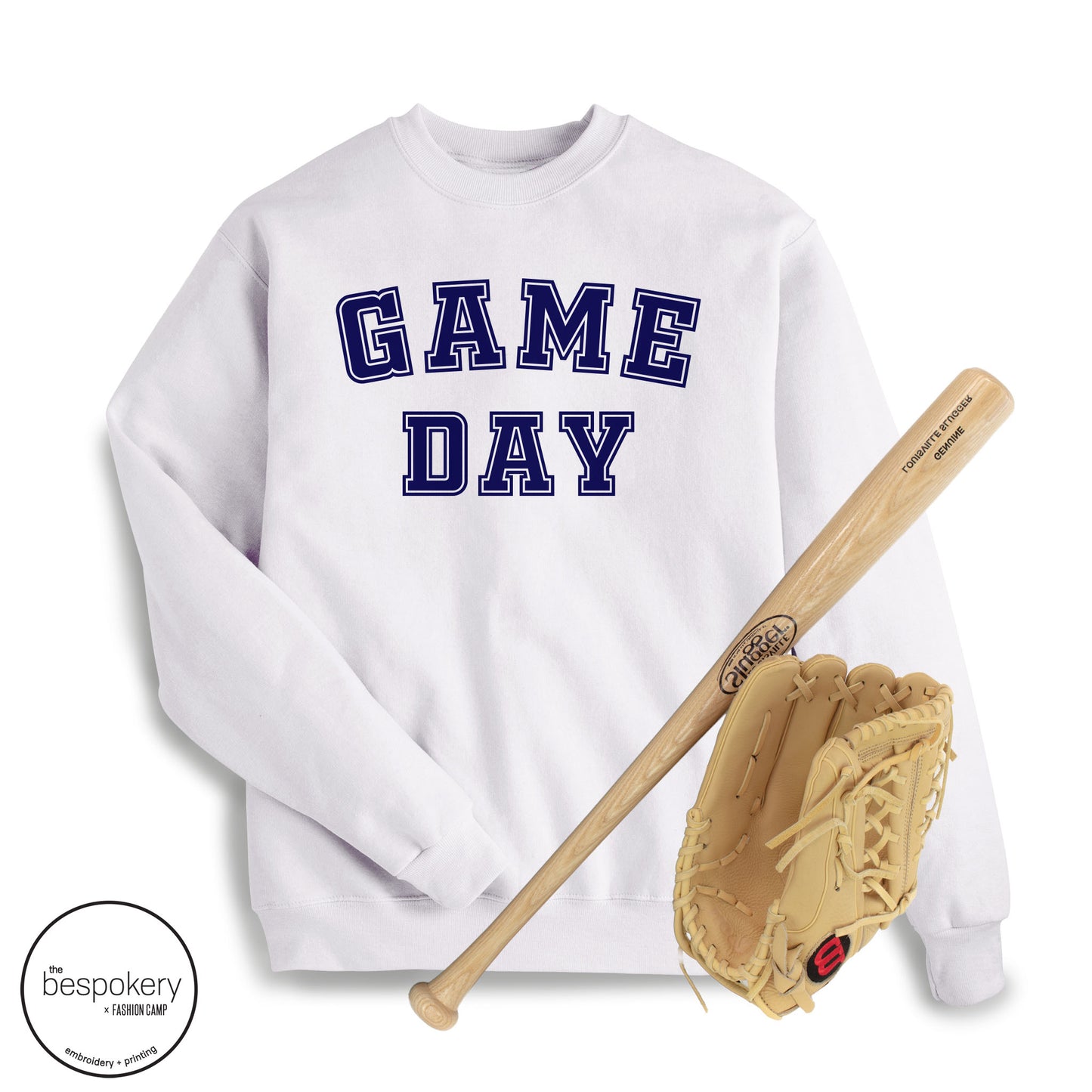 "Game Day" White Sweatshirt - (Adult Only)