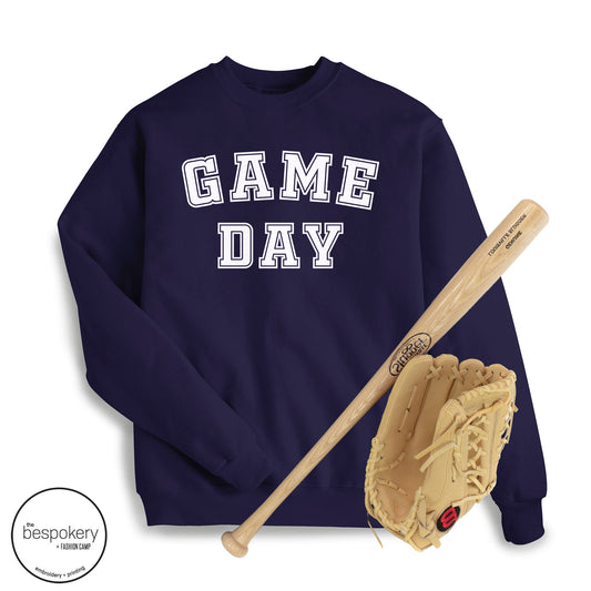 "Game Day" - Navy Sweatshirt