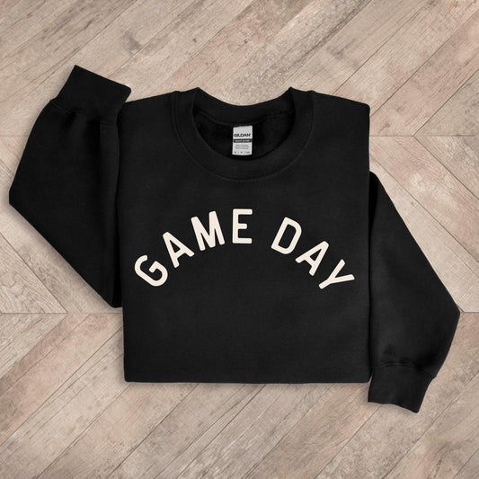 Modern Game Day - Black Sweatshirt