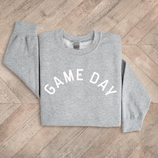 Modern Game Day - Heather Grey Sweatshirt