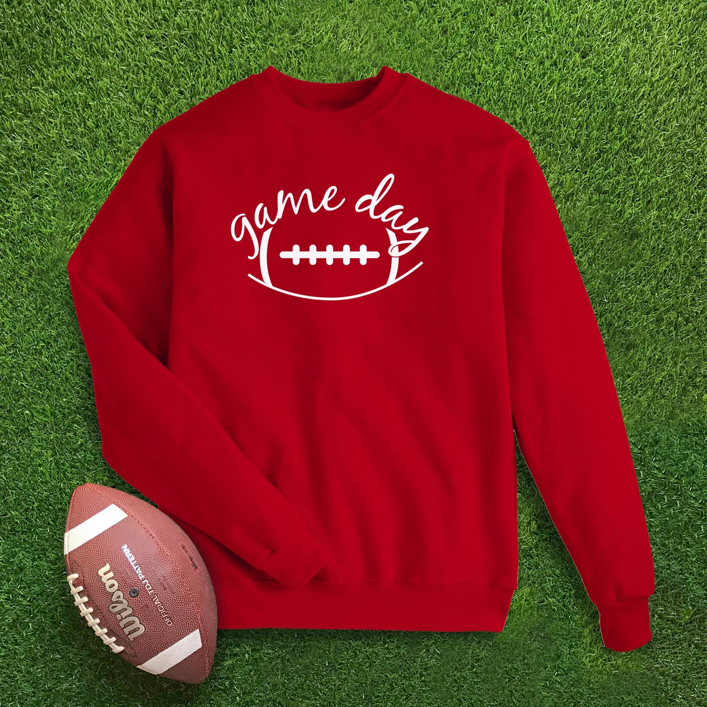 Football Game Day Adult Sweatshirt