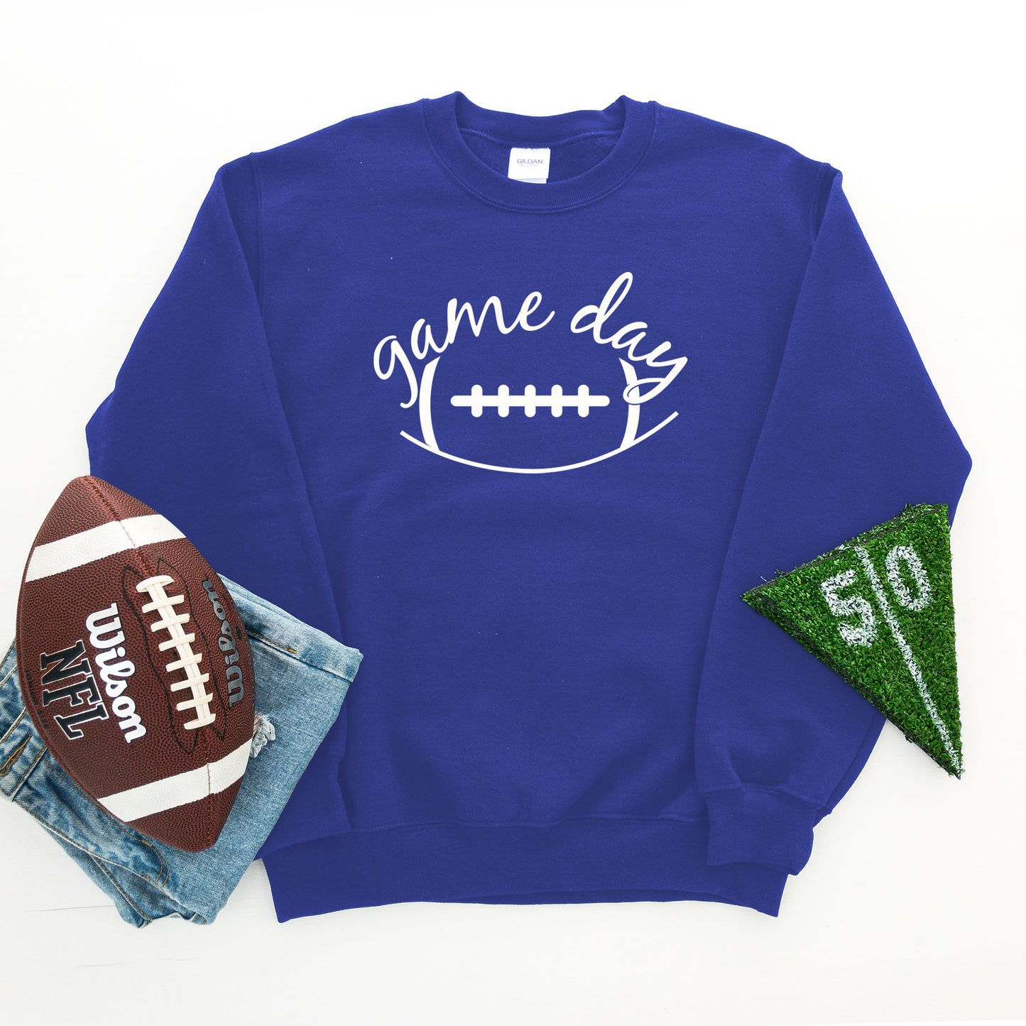 Football Game Day Adult Sweatshirt