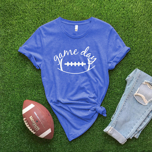 Football Game Day - Heather Royal T-shirt