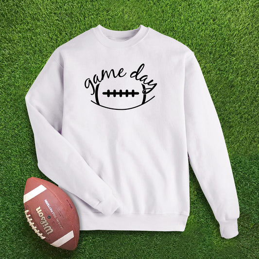 Football Game Day - White Sweatshirt