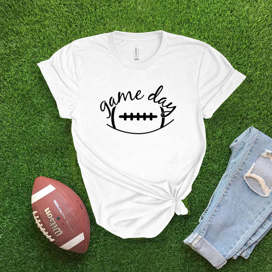 Football Game Day - White T-shirt