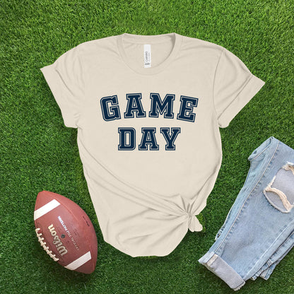 Varsity Game Day - Vanilla T-shirt