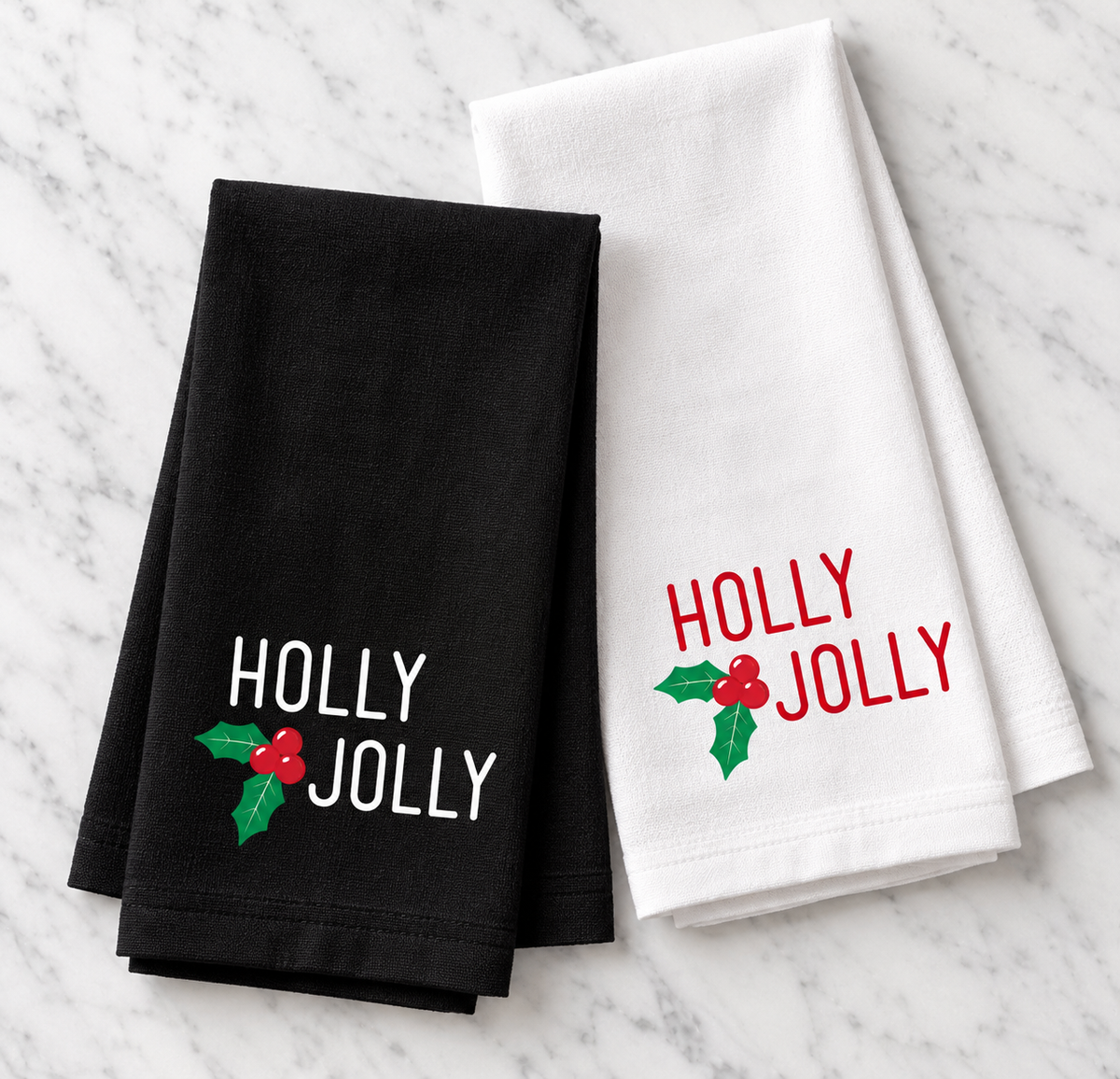 Holly Jolly Holiday Kitchen Towel