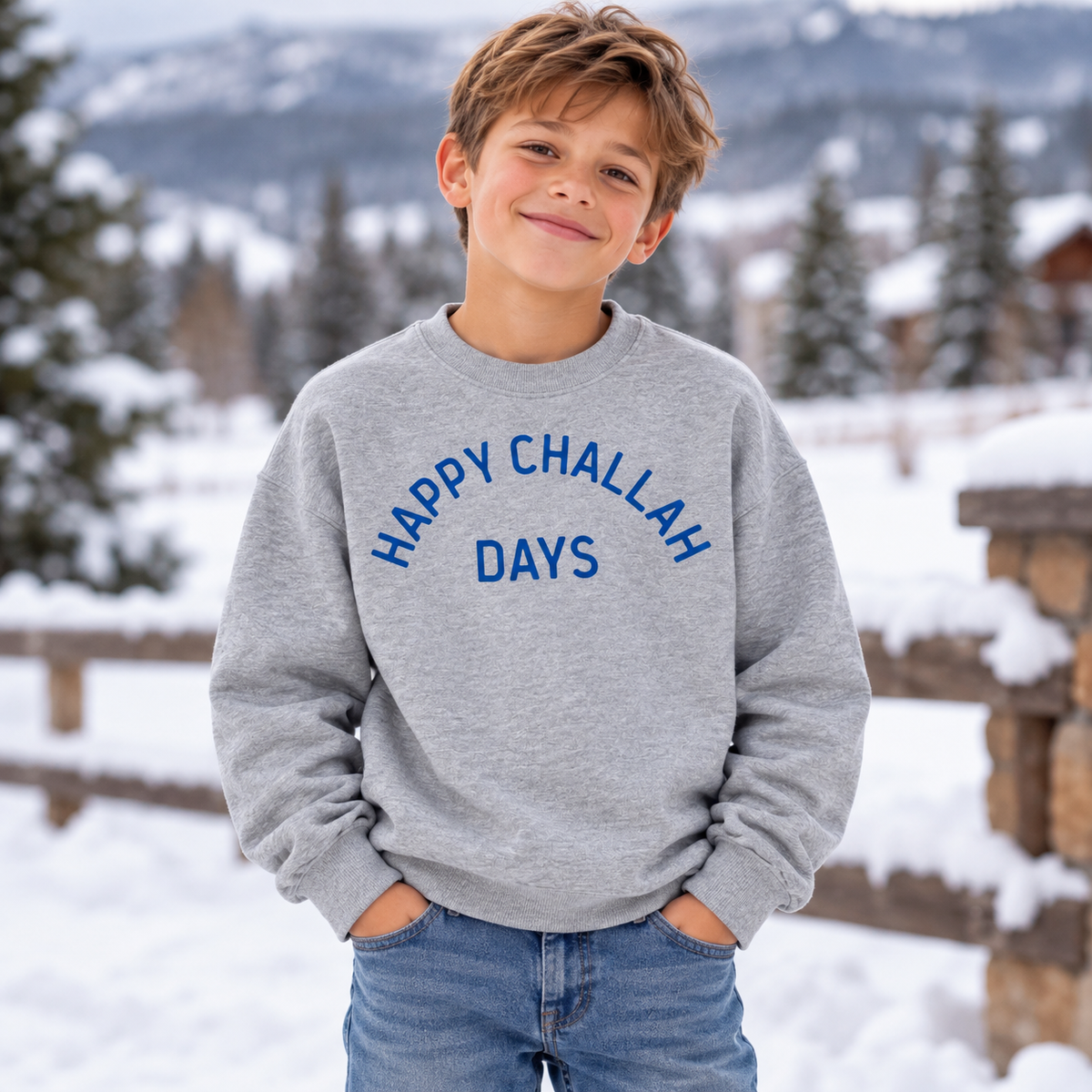 Happy Challah Days Holiday Sweatshirt