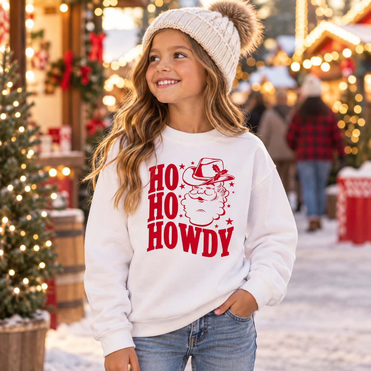 Ho Ho Howdy Santa Sweatshirt