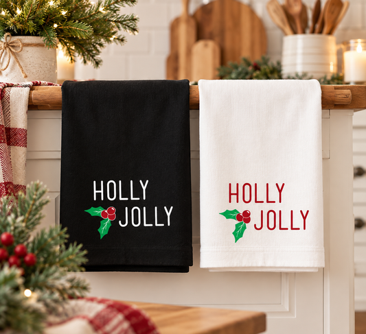 Holly Jolly Holiday Kitchen Towel