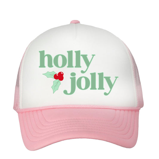 Holly Jolly Christmas Trucker Hat