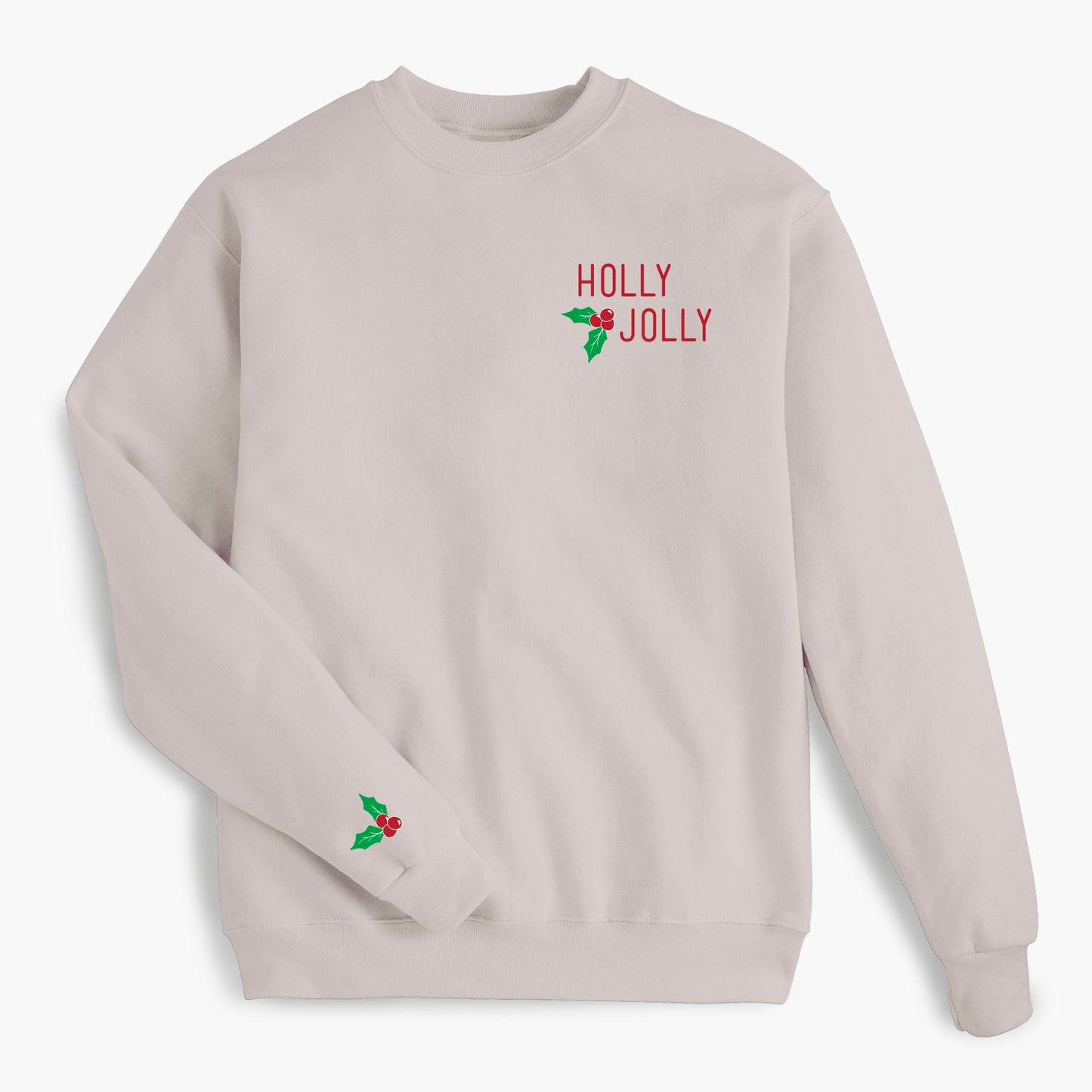 Holly Jolly - Sand Sweatshirt