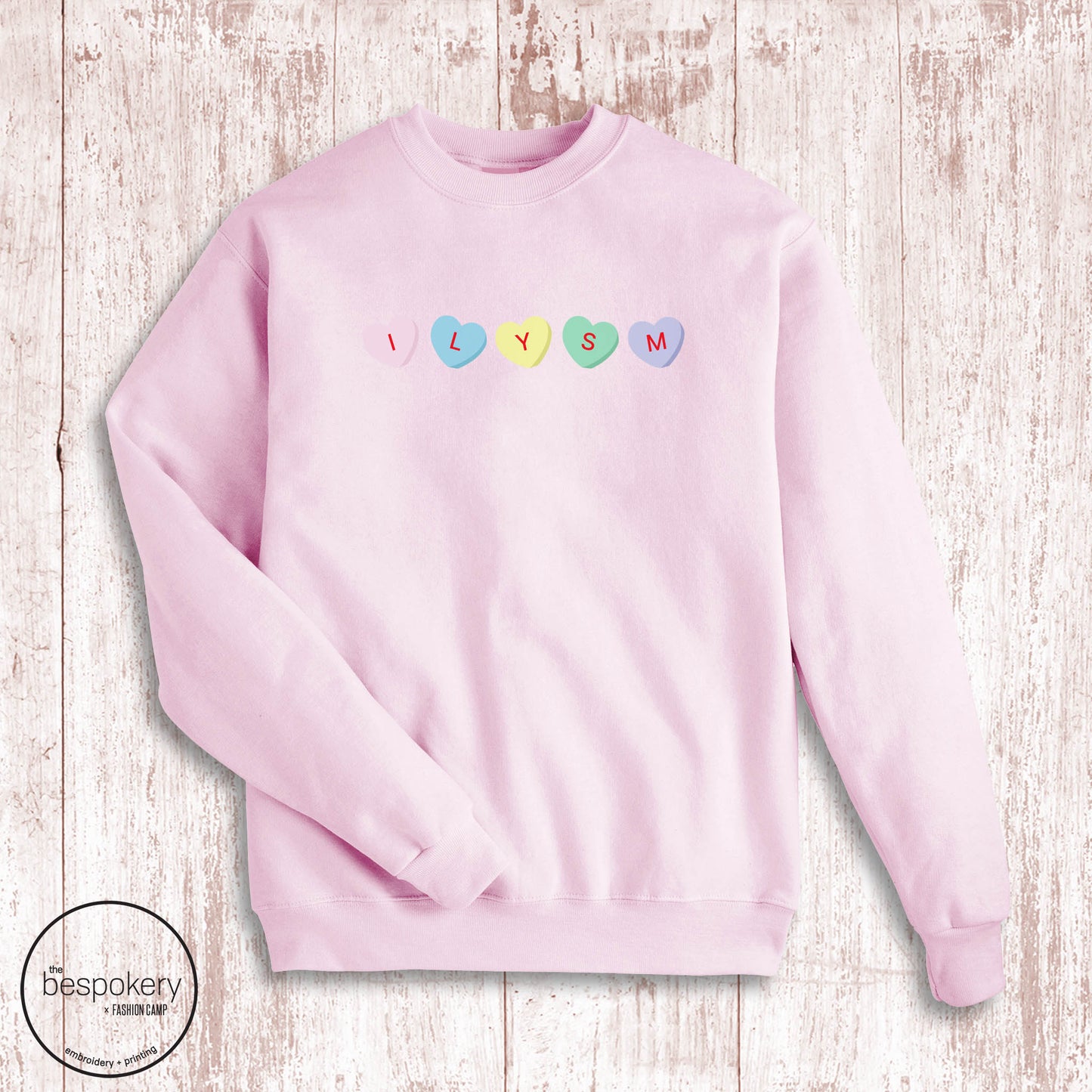 "ILYSM" Sweatshirt- Pink (Adult ONLY)
