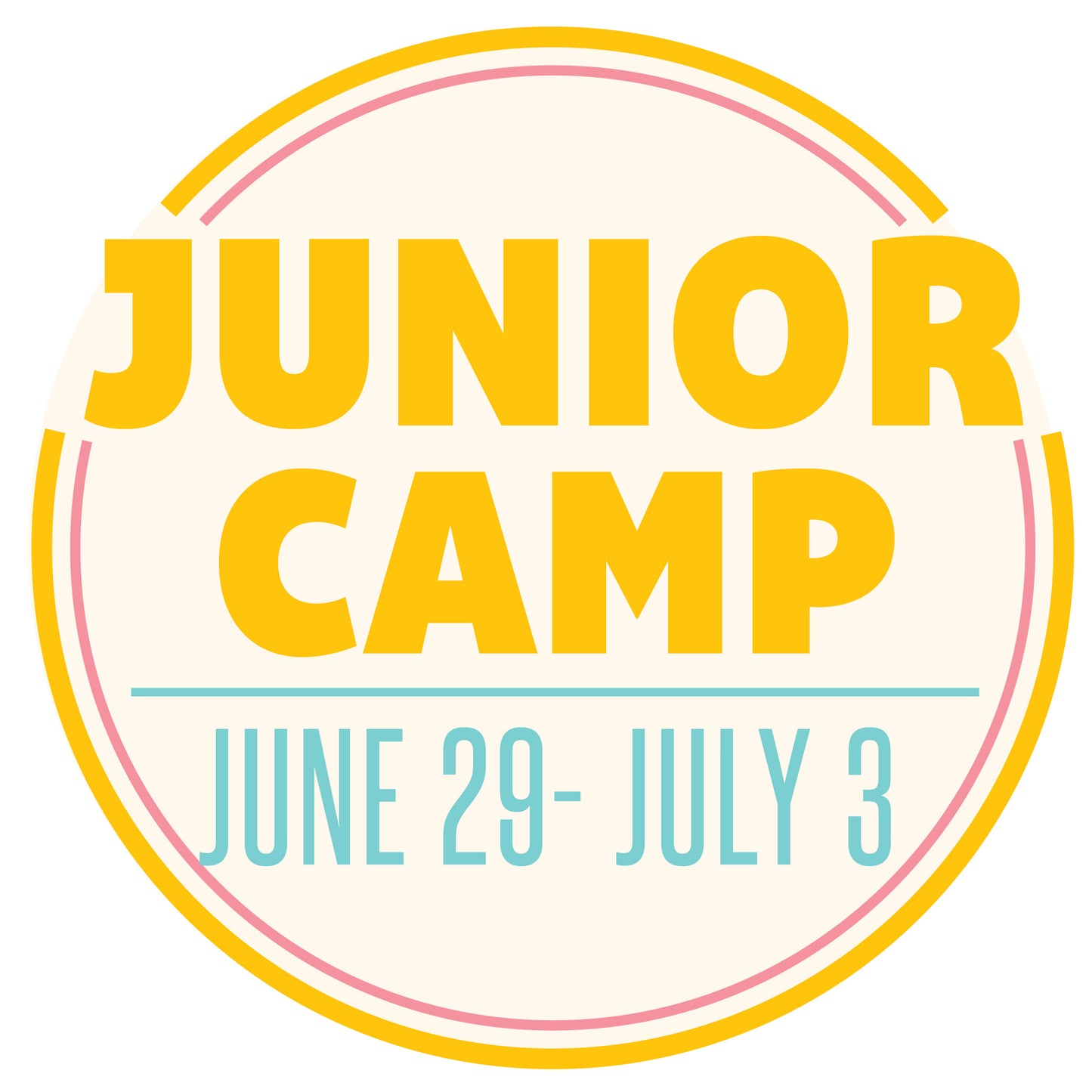 Summer JR Camp: June 29- July 3, 9am-12pm