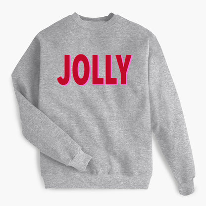 JOLLY Holiday - Heather Grey Sweatshirt