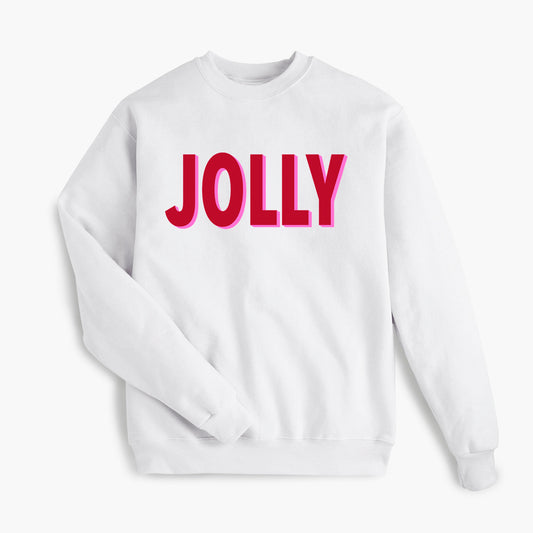 JOLLY Holiday - White Sweatshirt