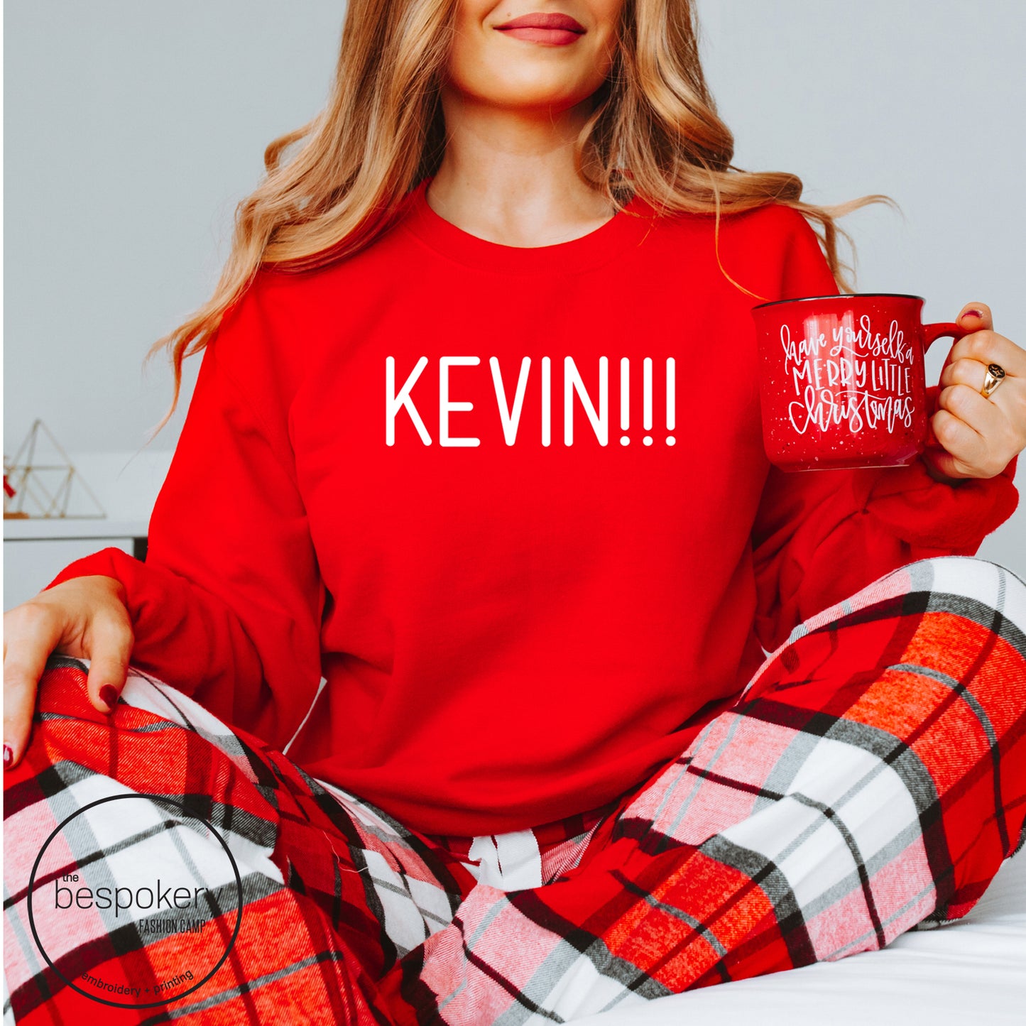 "KEVIN!!!" Sweatshirt- Red (Youth + Adult)