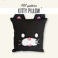 Kitty Pillow Sewing Pattern - Digital Download