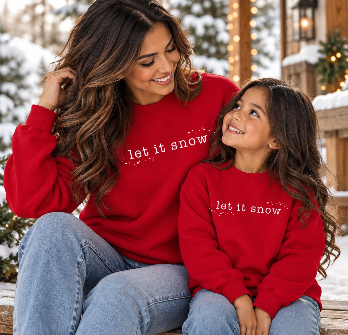 Let It Snow Holiday Adult Sweatshirt