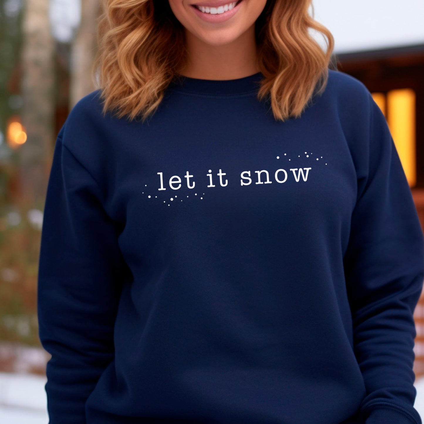 Let It Snow - Navy Sweatshirt