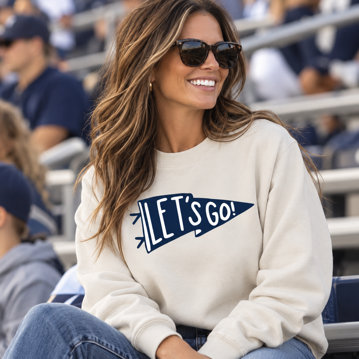 Let's Go Flag Custom Colors Sweatshirt