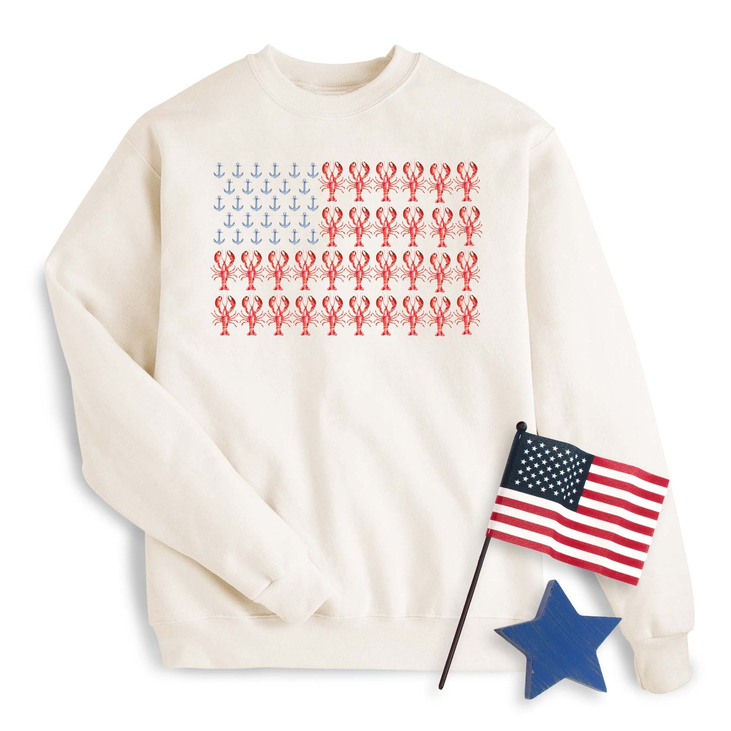 Coastal Lobster Flag Sweatshirt