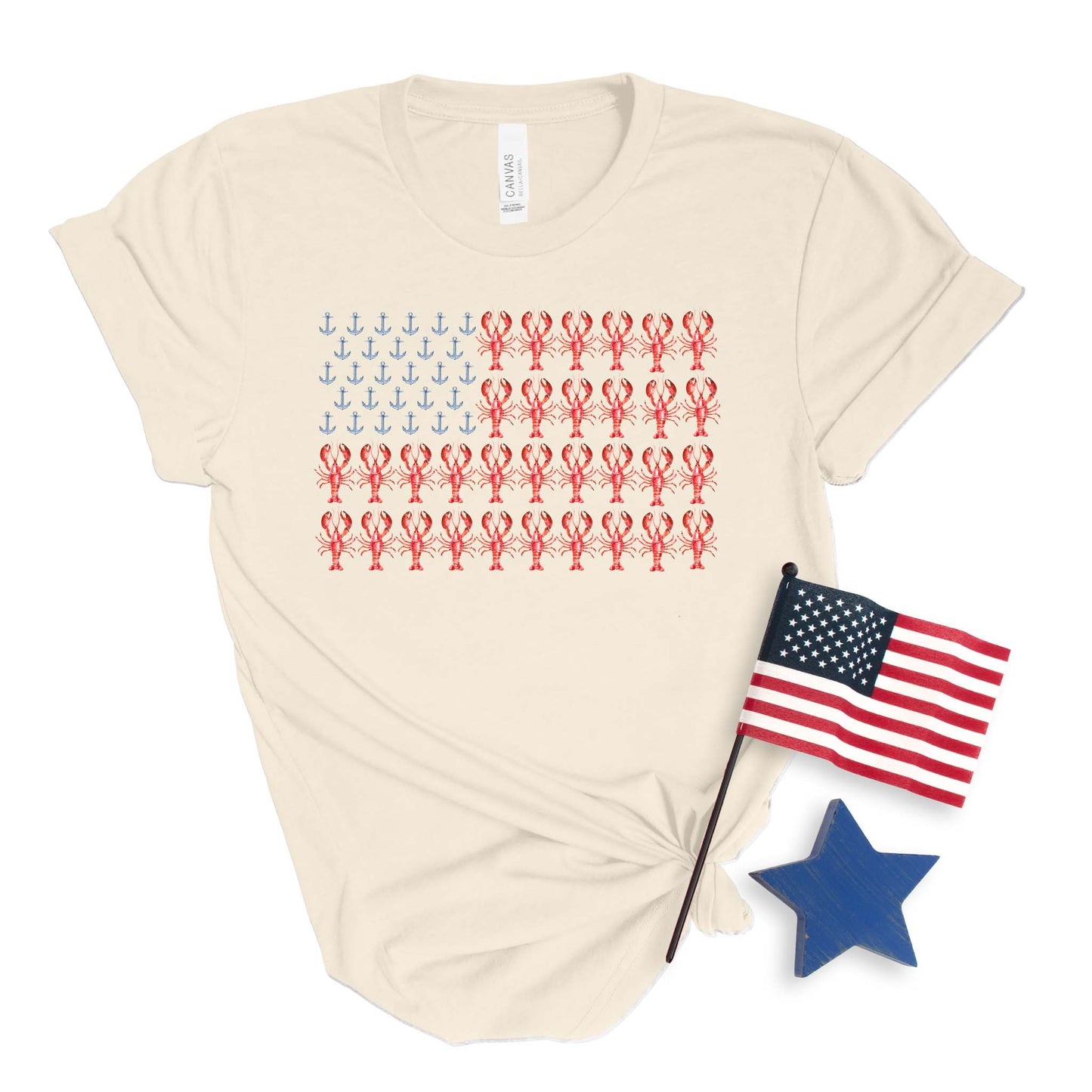 Coastal Lobster Flag T-shirt