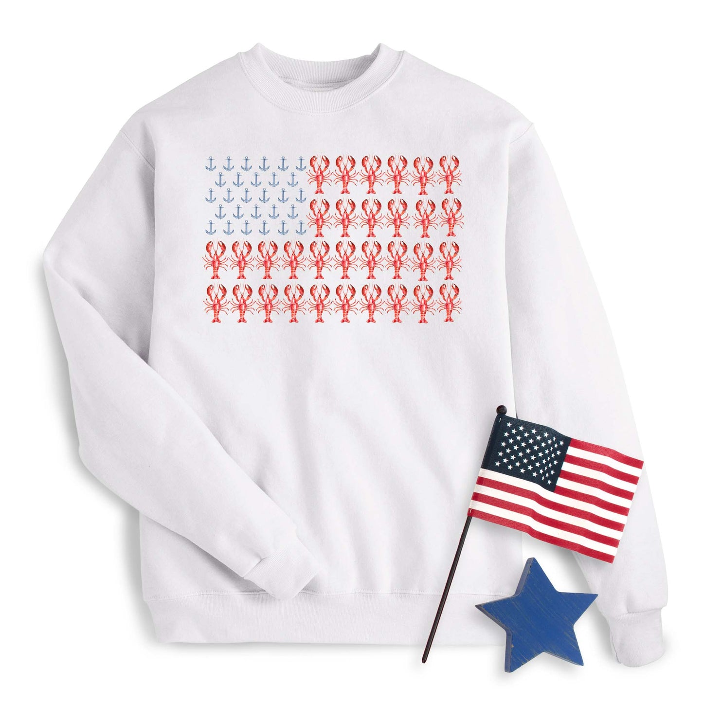 Coastal Lobster Flag Sweatshirt