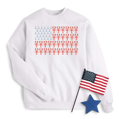 Coastal Lobster Flag Sweatshirt