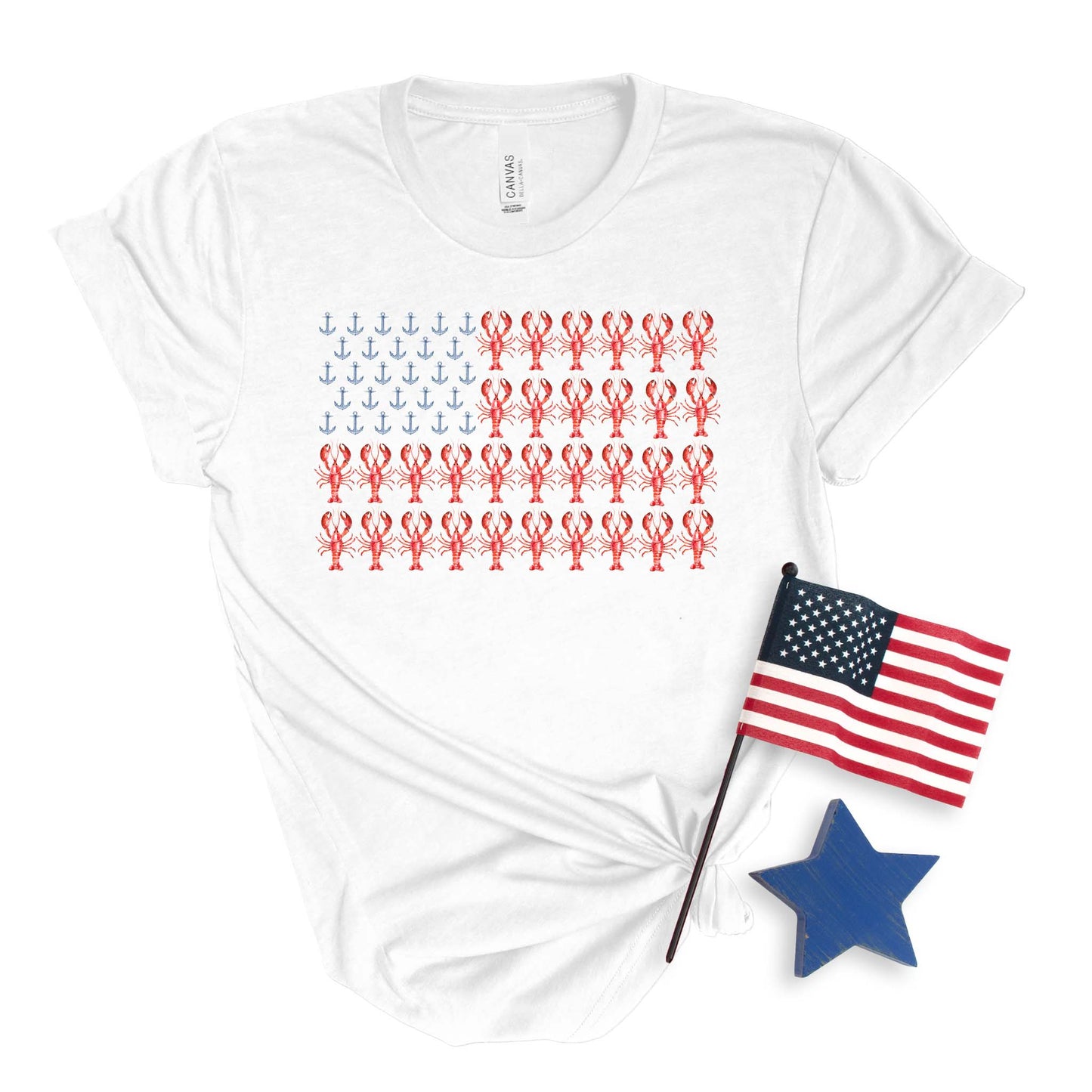 Coastal Lobster Flag T-shirt