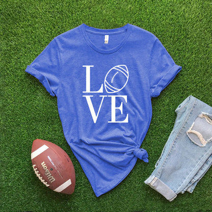 LOVE Football - Heather Royal T-shirt