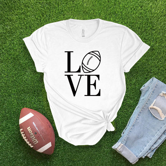 LOVE Football - White T-shirt