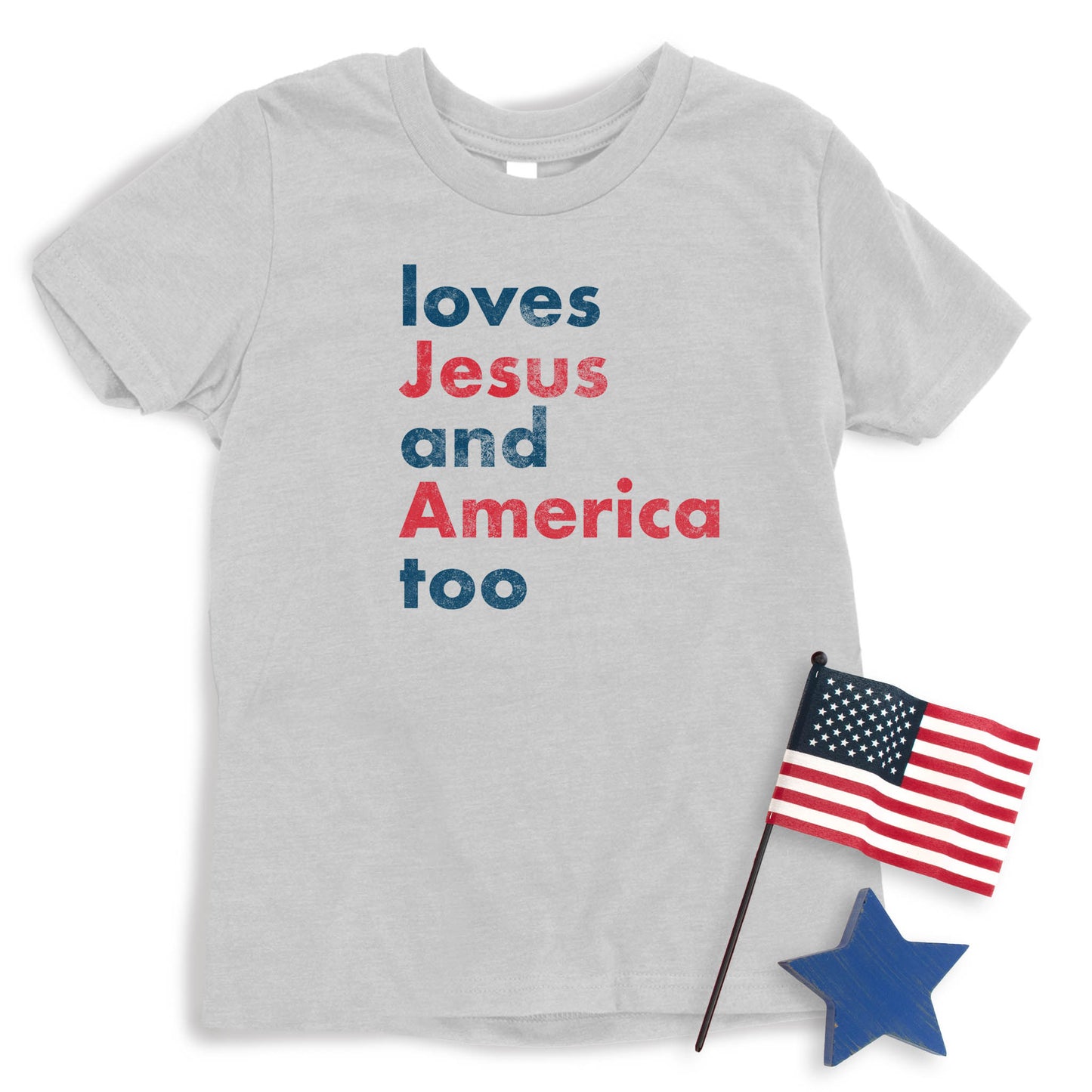 Loves Jesus And America Too T-shirt