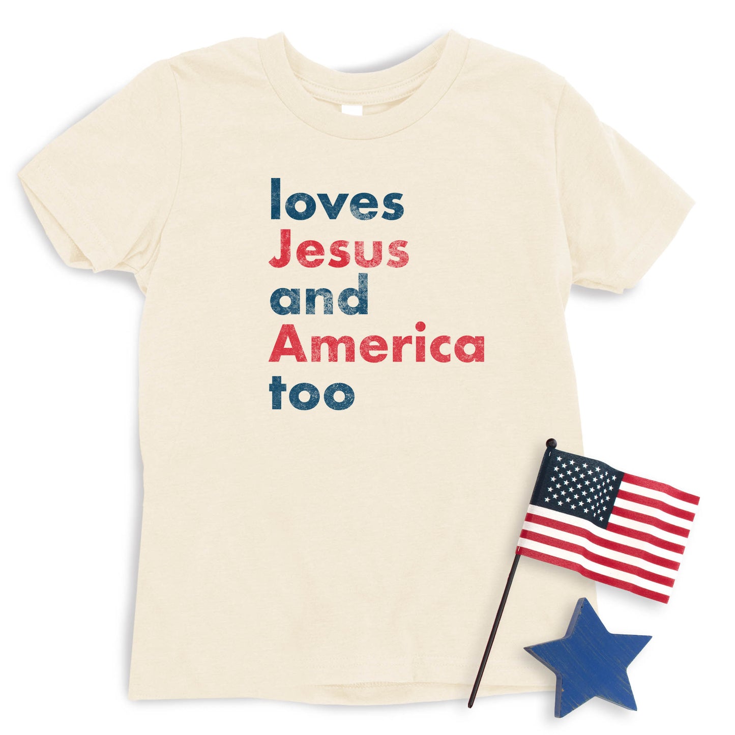 Loves Jesus And America Too T-shirt