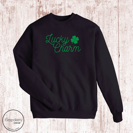 "Lucky Charm" - Black Sweatshirt