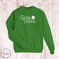 "Lucky Charm" Sweatshirt- Kelly Green (Youth + Adult)