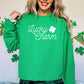 "Lucky Charm" Sweatshirt- Kelly Green (Youth + Adult)