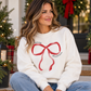 Merry Holiday Bow Sweatshirt