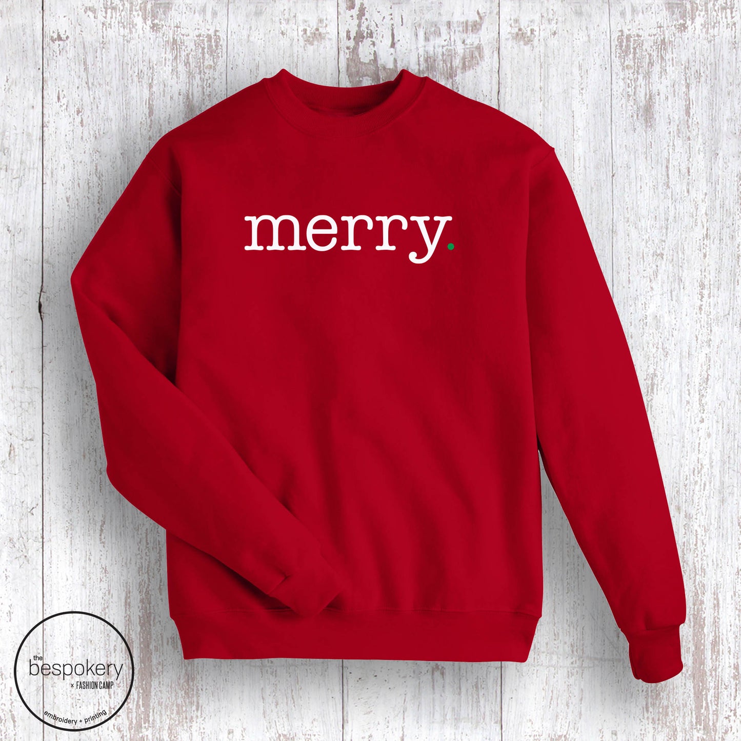 Merry. Sweatshirt- Red (Youth + Adult)