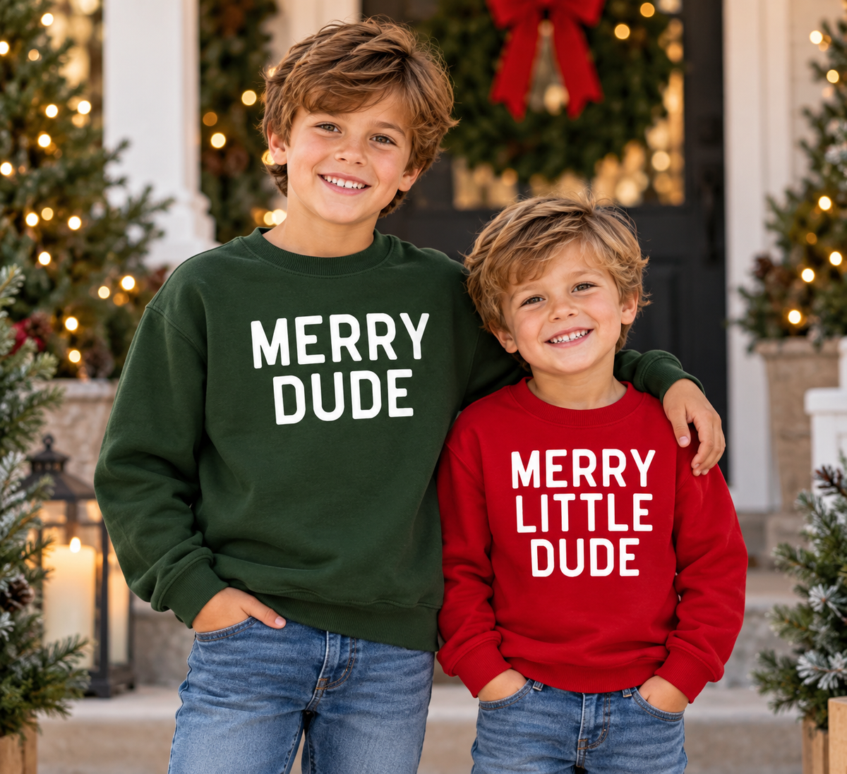 Merry Dude Holiday Youth & Toddler Sweatshirt