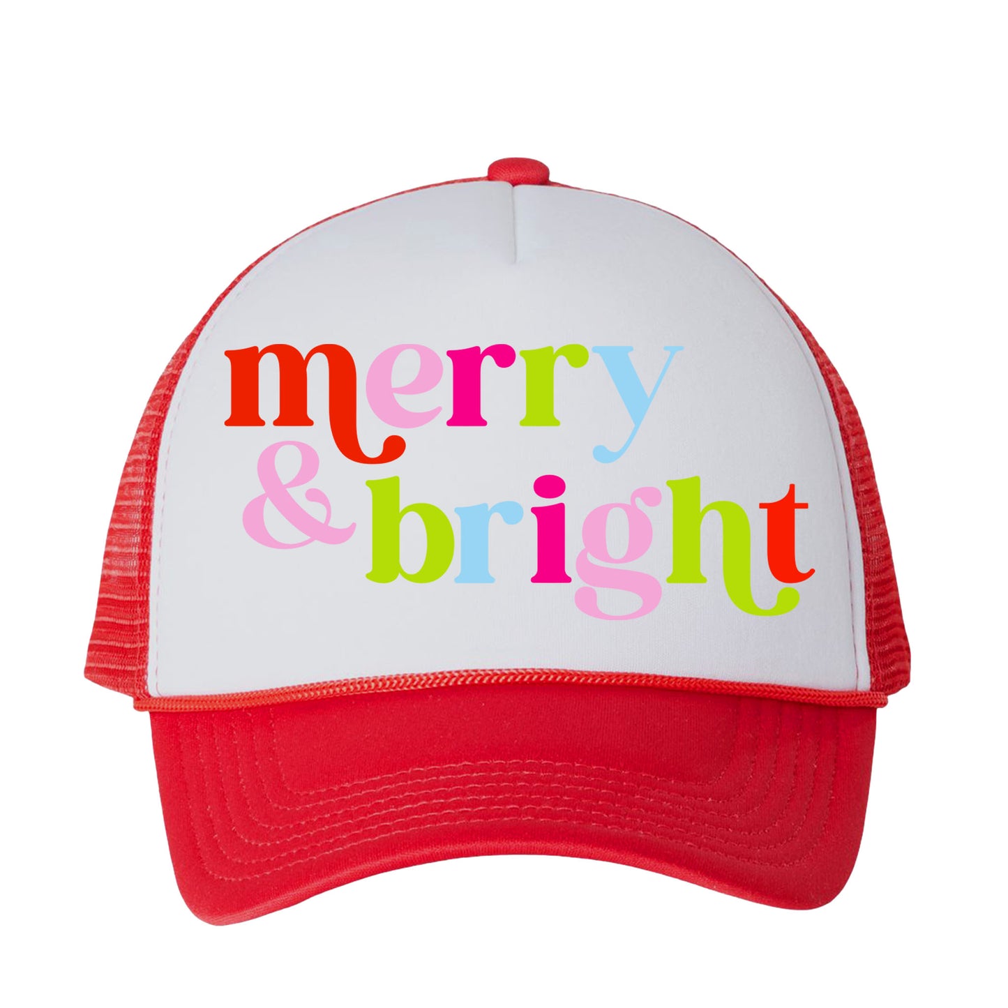 Merry & Bright Christmas Trucker Hat