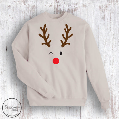 Minimal Reindeer - Sand Sweatshirt