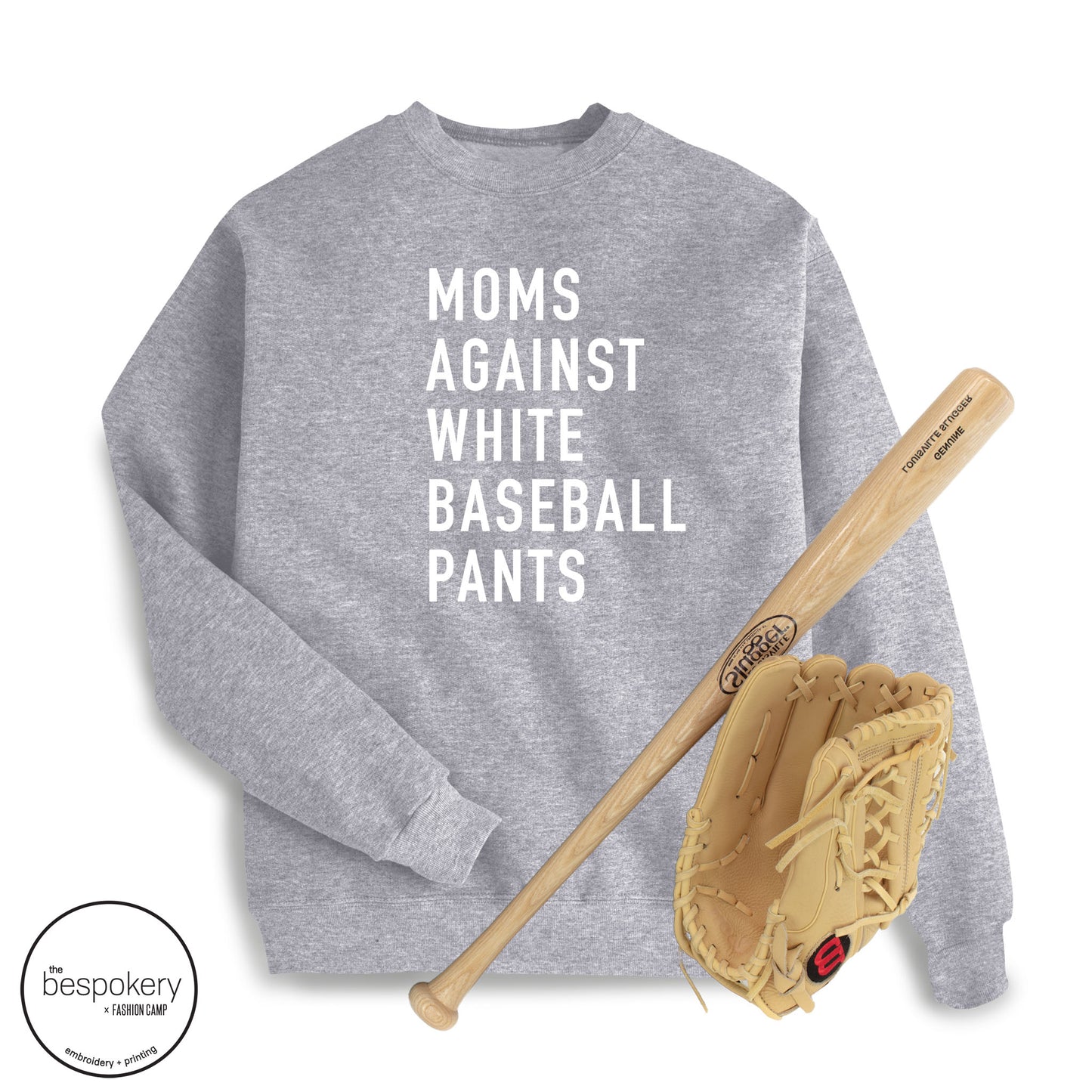 "Moms against" Heather Grey Sweatshirt - (Adult Only)