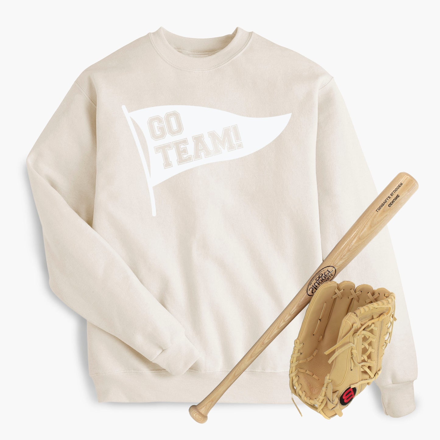 Go Team Pennant Banner Adult Sweatshirt