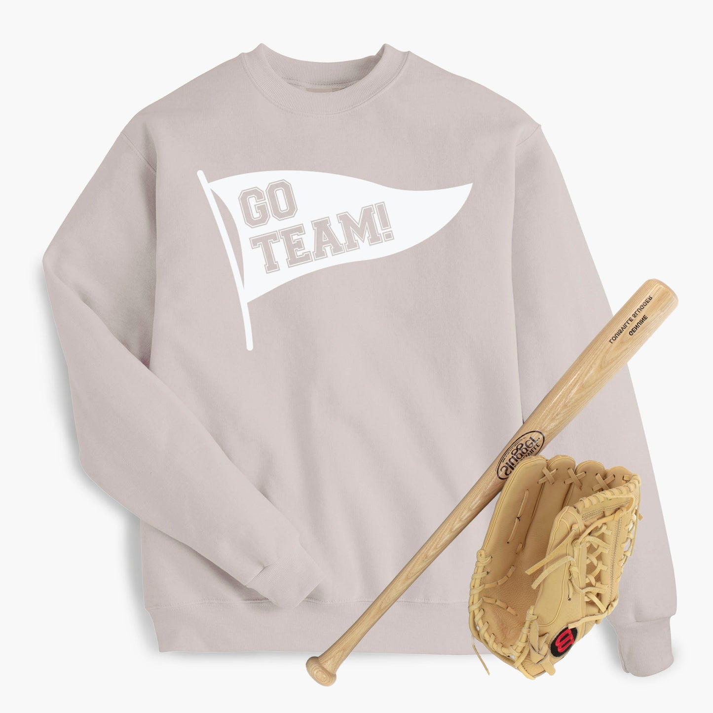 Go Team Pennant Banner Adult Sweatshirt